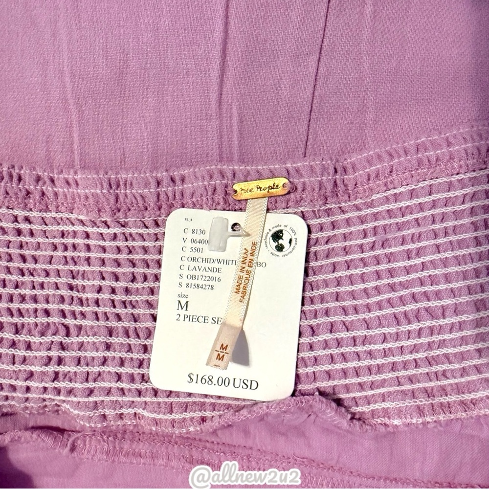 Free People 2 pc Set Lotus Gorgeous Soft Lilac Medium - Picture 14 of 15